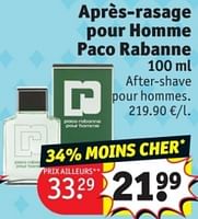 Promotions Apres-rasage pour homme paco rabanne - Paco Rabanne - Valide de 28/05/2024 à 09/06/2024 chez Kruidvat
