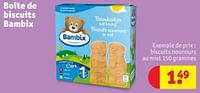 Promotions Biscuits nounours au miel - Bambix - Valide de 28/05/2024 à 09/06/2024 chez Kruidvat