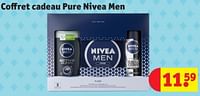 Promotions Coffret cadeau pure nivea men - Nivea - Valide de 28/05/2024 à 09/06/2024 chez Kruidvat