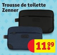 Promotions Trousse de toilette zenner - zenner - Valide de 28/05/2024 à 09/06/2024 chez Kruidvat