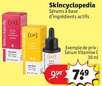 Promotions Serum vitamine c - Skincyclopedia - Valide de 28/05/2024 à 09/06/2024 chez Kruidvat