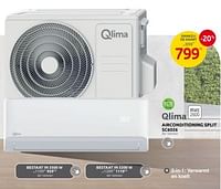 Promoties Qlima airconditioning split sc6026 - Qlima  - Geldig van 29/05/2024 tot 10/06/2024 bij Brico