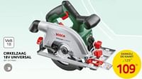 Promoties Bosch cirkelzaag 18v universal - Bosch - Geldig van 29/05/2024 tot 10/06/2024 bij Brico