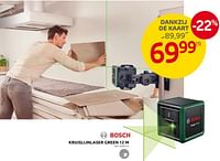 Promoties Bosch kruislijnlaser green 12m - Bosch - Geldig van 29/05/2024 tot 10/06/2024 bij Brico