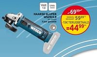 Promoties Wesco haakse slijper ws2923.9 - Wesco - Geldig van 29/05/2024 tot 10/06/2024 bij Brico