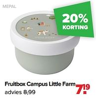 Promoties Fruitbox campus little farm - Mepal - Geldig van 27/05/2024 tot 29/06/2024 bij Baby-Dump