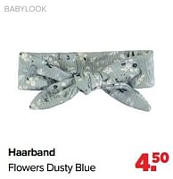 Promoties Haarband flowers dusty blue - Baby look - Geldig van 27/05/2024 tot 29/06/2024 bij Baby-Dump