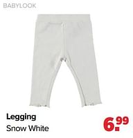 Promoties Legging snow white - Baby look - Geldig van 27/05/2024 tot 29/06/2024 bij Baby-Dump
