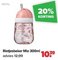 Promoties Rietjesbeker mio - Mepal - Geldig van 27/05/2024 tot 29/06/2024 bij Baby-Dump