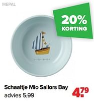 Promoties Schaaltje mio sailors bay - Mepal - Geldig van 27/05/2024 tot 29/06/2024 bij Baby-Dump