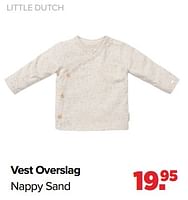 Promoties Vest overslag nappy sand - Little Dutch - Geldig van 27/05/2024 tot 29/06/2024 bij Baby-Dump