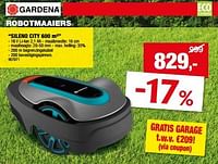 Promoties Gardena robotmaaiers sileno city 600 m² - Gardena - Geldig van 22/05/2024 tot 02/06/2024 bij Hubo