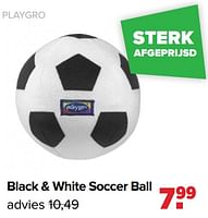 Promoties Black + white soccer ball - Playgro - Geldig van 27/05/2024 tot 29/06/2024 bij Baby-Dump