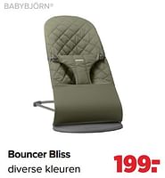 Promoties Bouncer bliss - BabyBjorn - Geldig van 27/05/2024 tot 29/06/2024 bij Baby-Dump