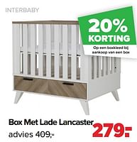Promoties Box met lade lancaster - Interbaby - Geldig van 27/05/2024 tot 29/06/2024 bij Baby-Dump