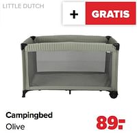 Promoties Campingbed olive - Little Dutch - Geldig van 27/05/2024 tot 29/06/2024 bij Baby-Dump