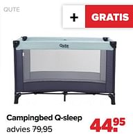 Promoties Campingbed q-sleep - Qute  - Geldig van 27/05/2024 tot 29/06/2024 bij Baby-Dump