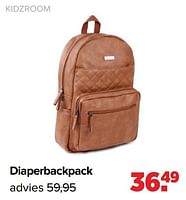 Promoties Diaperbackpack - Kidzroom - Geldig van 27/05/2024 tot 29/06/2024 bij Baby-Dump