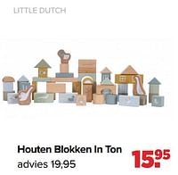 Promoties Houten blokken in ton - Little Dutch - Geldig van 27/05/2024 tot 29/06/2024 bij Baby-Dump