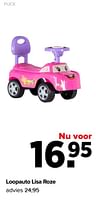 Promoties Loopauto lisa roze - Puck - Geldig van 27/05/2024 tot 29/06/2024 bij Baby-Dump