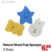 Promoties Natural wood pulp sponges - Bo Jungle - Geldig van 27/05/2024 tot 29/06/2024 bij Baby-Dump