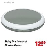 Promoties Baby manicureset breeze green - Bebe-jou - Geldig van 27/05/2024 tot 29/06/2024 bij Baby-Dump