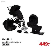 Promoties Carl 3 in 1 combi-kinderwagen - Puck - Geldig van 27/05/2024 tot 29/06/2024 bij Baby-Dump