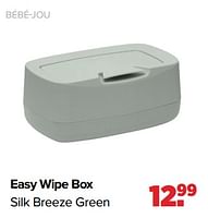Promoties Easy wipe box silk breeze green - Bebe-jou - Geldig van 27/05/2024 tot 29/06/2024 bij Baby-Dump
