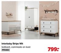 Promoties Interbaby strips wit - Interbaby - Geldig van 27/05/2024 tot 29/06/2024 bij Baby-Dump
