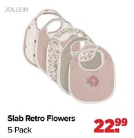 Promoties Slab retro flowers - Jollein - Geldig van 27/05/2024 tot 29/06/2024 bij Baby-Dump