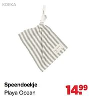 Promoties Speendoekje playa ocean - Koeka - Geldig van 27/05/2024 tot 29/06/2024 bij Baby-Dump