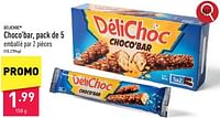 Promotions Choco’bar - Délichoc - Valide de 07/06/2024 à 09/06/2024 chez Aldi