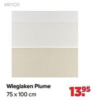 Promoties Wieglaken plume - Meyco - Geldig van 27/05/2024 tot 29/06/2024 bij Baby-Dump