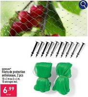 Promotions Filets de protection antioiseaux - Garden line - Valide de 08/06/2024 à 09/06/2024 chez Aldi