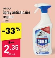 Promotions Spray anticalcaire regular - Antikal - Valide de 03/06/2024 à 14/06/2024 chez Aldi