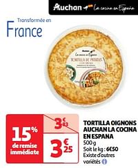 Tortilla oignons auchan la cocina en espana-Huismerk - Auchan