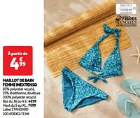 Promoties Maillot de bain femme inextenso - Inextenso - Geldig van 28/05/2024 tot 03/06/2024 bij Auchan