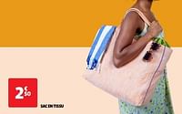 Promoties Sac en tissu - Huismerk - Auchan - Geldig van 28/05/2024 tot 03/06/2024 bij Auchan