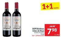 Promotions Aop bordeaux côtes de blaye château fombrion rouge - Vins rouges - Valide de 28/05/2024 à 02/06/2024 chez Intermarche