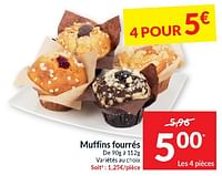 Promotions Muffins fourrés - Produit maison - Intermarche - Valide de 28/05/2024 à 02/06/2024 chez Intermarche