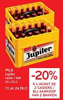 Promotions Pils jupiler - Jupiler - Valide de 05/06/2024 à 18/06/2024 chez Alvo