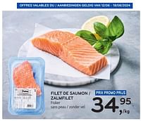 Promotions Filet de saumon fisker - Fisker - Valide de 05/06/2024 à 18/06/2024 chez Alvo