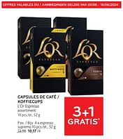 Promotions Capsules de café l’or espresso espresso supremo - Douwe Egberts - Valide de 05/06/2024 à 18/06/2024 chez Alvo