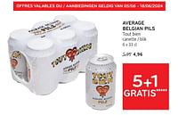 Promotions Average belgian pils tout bien - Tout Bien - Valide de 05/06/2024 à 18/06/2024 chez Alvo