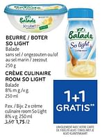 Promotions Crème culinaire room so light - Balade - Valide de 05/06/2024 à 18/06/2024 chez Alvo