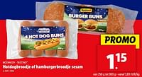 Promoties Hotdogbroodje of hamburgerbroodje sesam - Mcennedy - Geldig van 05/06/2024 tot 11/06/2024 bij Lidl