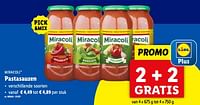Promoties Pastasauzen - Miracoli - Geldig van 05/06/2024 tot 11/06/2024 bij Lidl