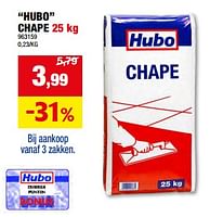 Promoties Hubo chape - Huismerk - Hubo  - Geldig van 29/05/2024 tot 09/06/2024 bij Hubo