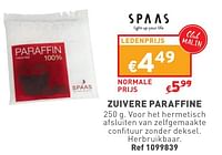 Promoties Zuivere paraffine - Spaas - Geldig van 29/05/2024 tot 03/06/2024 bij Trafic