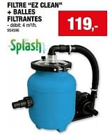 Promotions Filtre ez clean + balles filtrantes - Splash - Valide de 29/05/2024 à 09/06/2024 chez Hubo